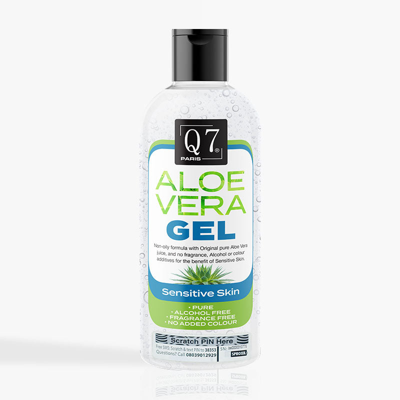 Q7Paris Aloe Vera Gel: Sensitive Skin - 250ml