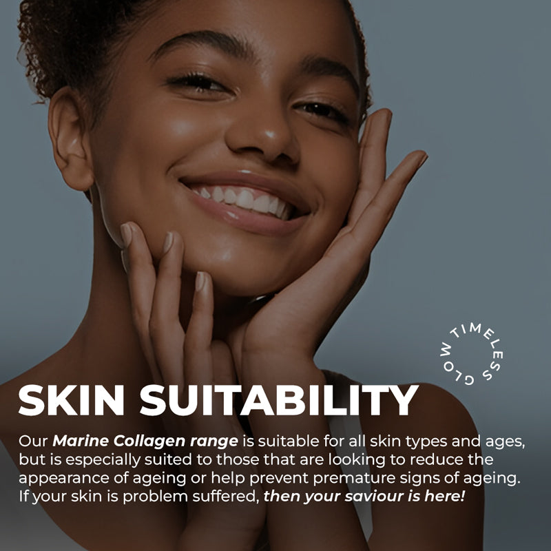 MARINE COLLAGEN Skin Renewal, Elasticity Boosting Face Cream: with Vitamin C, Niacinamide, Skin Peptides & Squalane (highly effective natural extracts) – 30ml