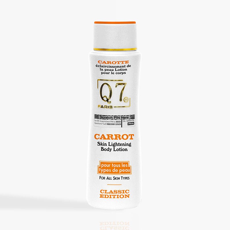 Q7Paris 5 - in - 1 CLASSIC EDITION – Carrot Skin Lightening Bundle (body - lotions)