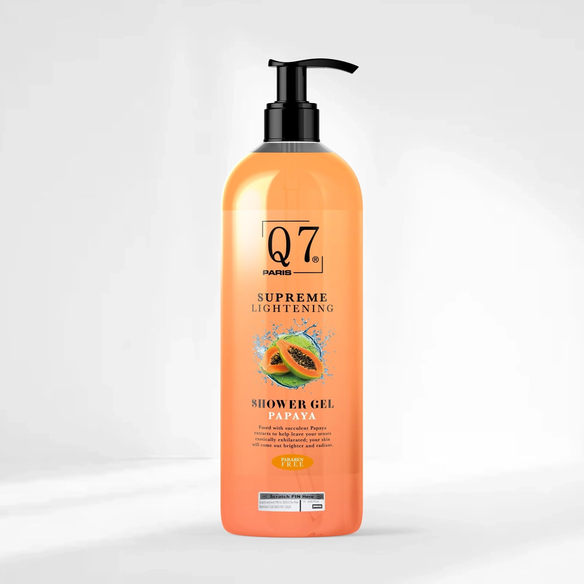 Q7Paris Complexion Unifying Skin Brightening Bundle: 5-in-1 with Shower Gel