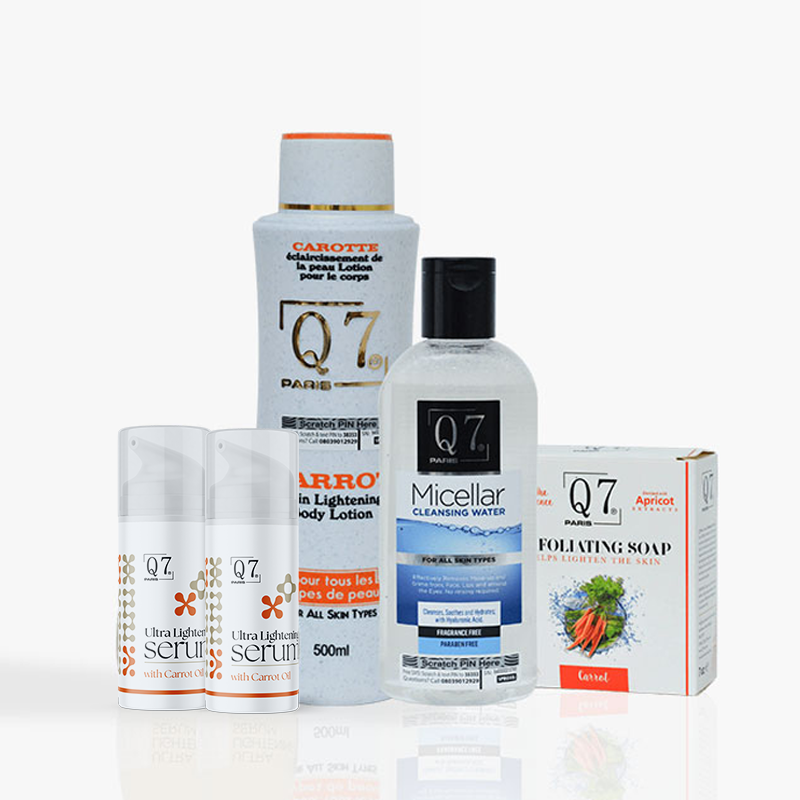 Q7Paris 5-in-1 Carrot Skin Lightening Bundle (body-lotions)