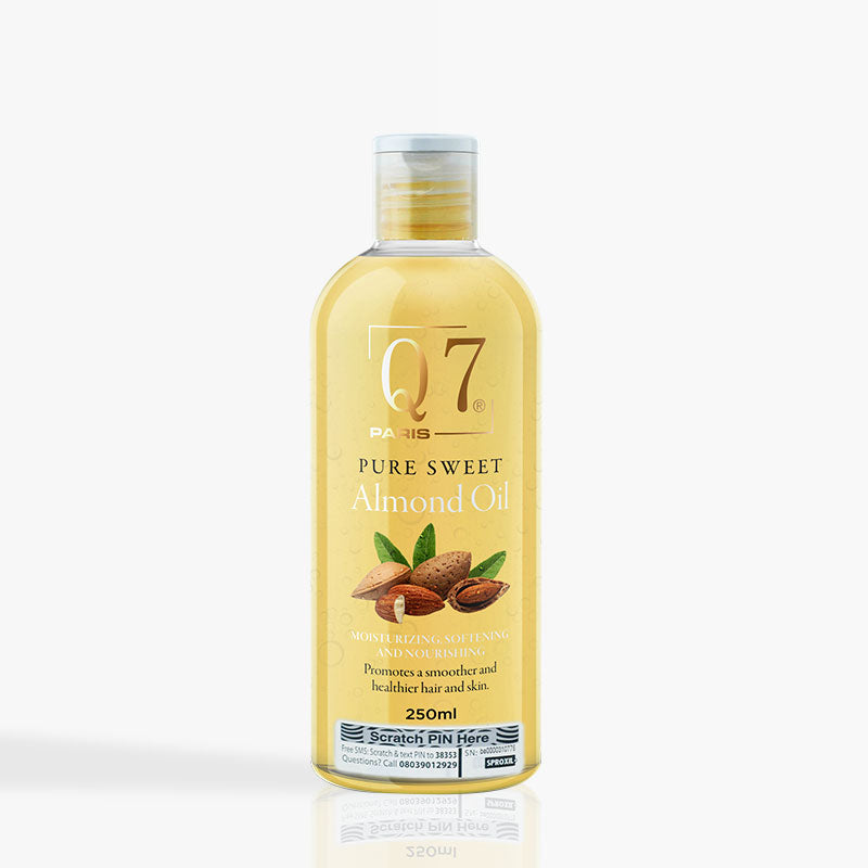 Q7Paris 100% Pure Sweet Almond Oil – 250ml