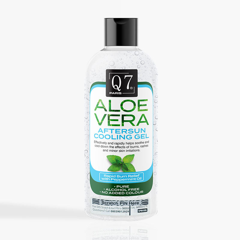 Q7Paris Aloe Vera Gel: After sun Cooling Gel - 250ml