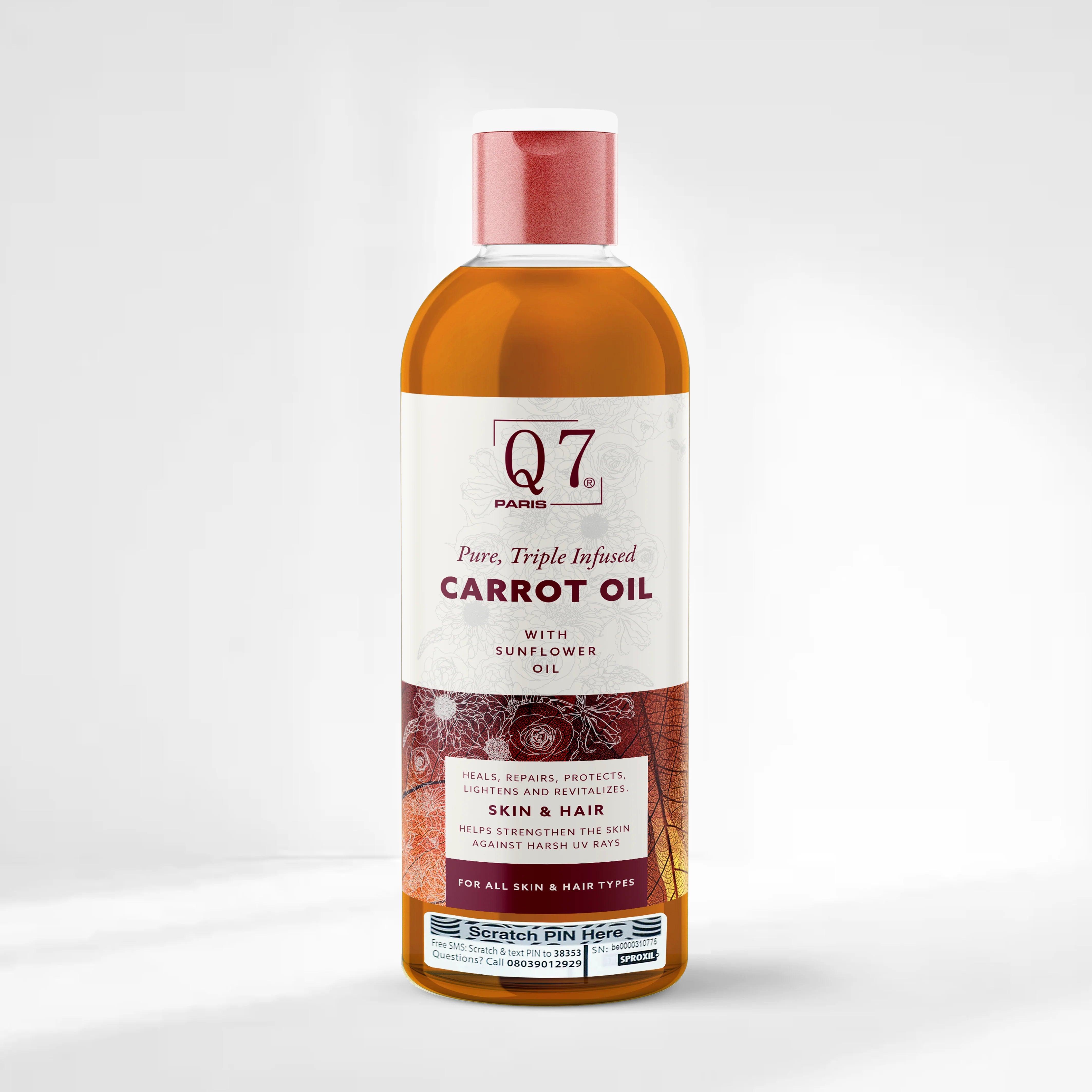 Pure, Triple Infused Carrot Oil – 250ml