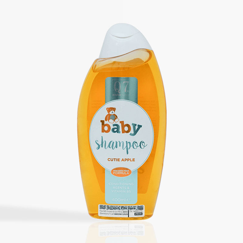 Q7Paris Baby Shampoo ('Cutie Apple'): with conditioning agents and Vitamin B5 - 400ml