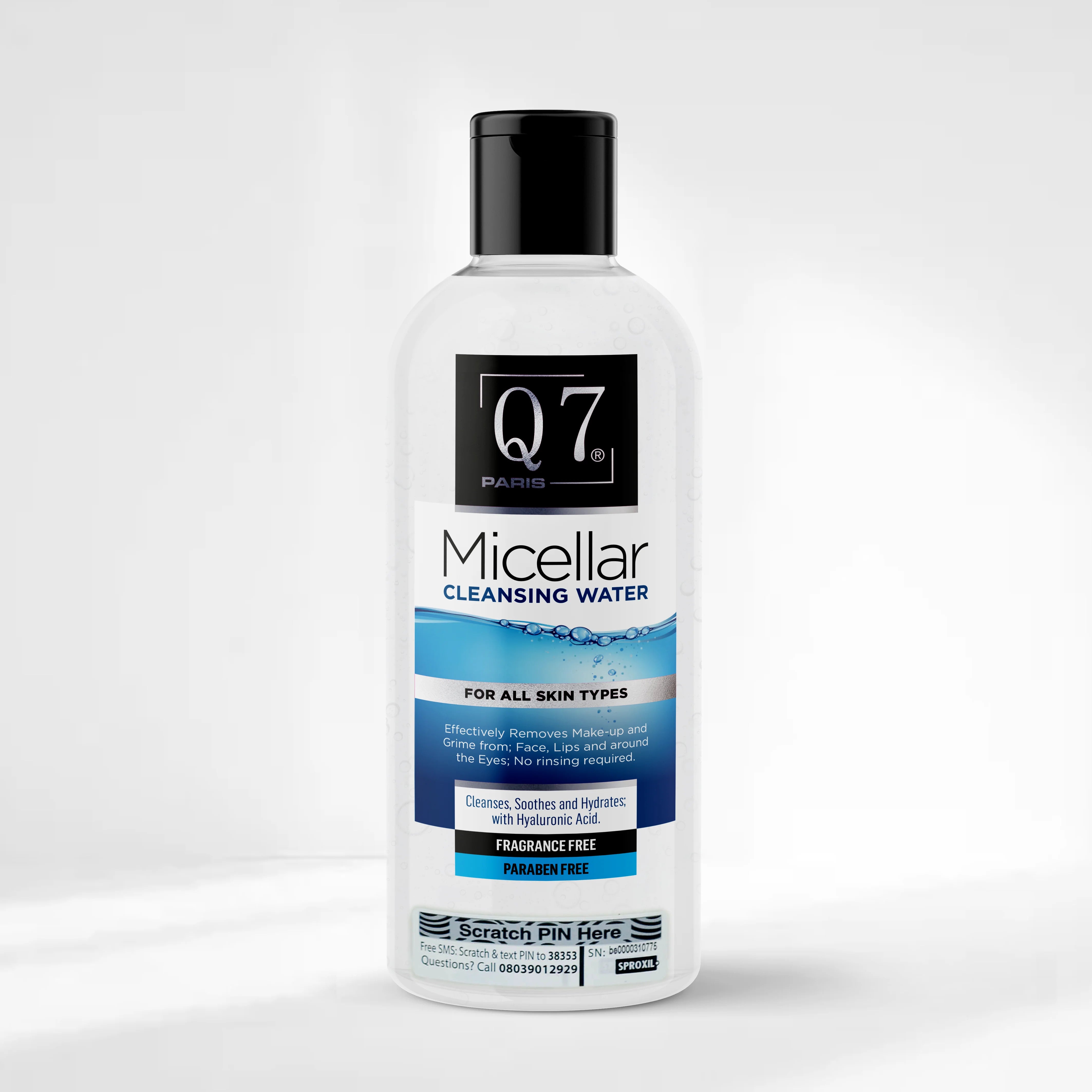 Q7Paris Micellar Cleansing Water – 250ml