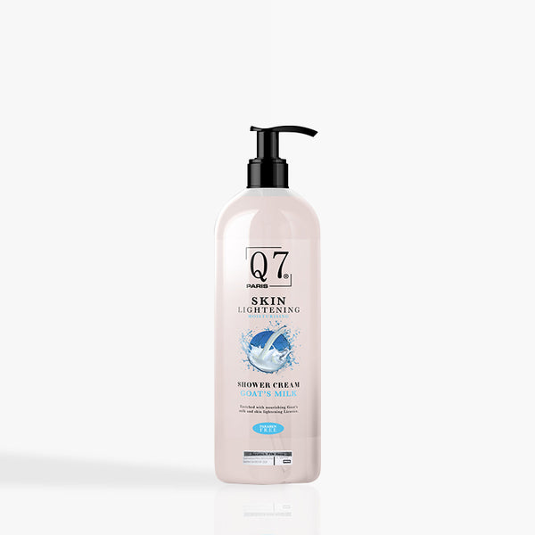 Q7Paris Skin Lightening Premium Shower Cream with Goat s Milk and Licorice 1000ml