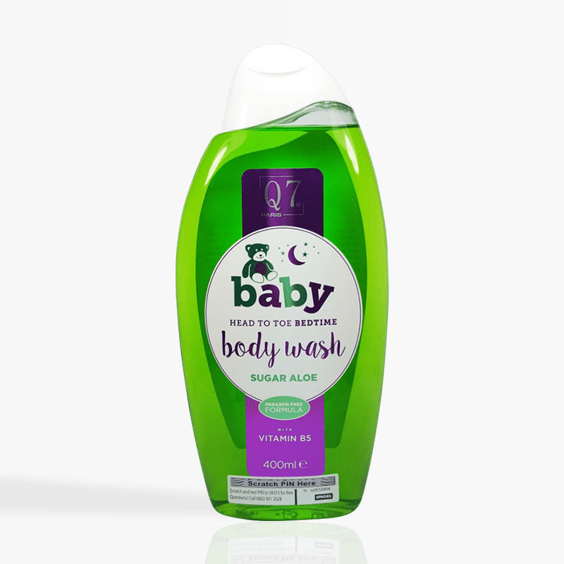 Q7-Baby Head To Toe BEDTIME Bodywash ('Sugar Aloe'): with Vitamin B5 - 400ml