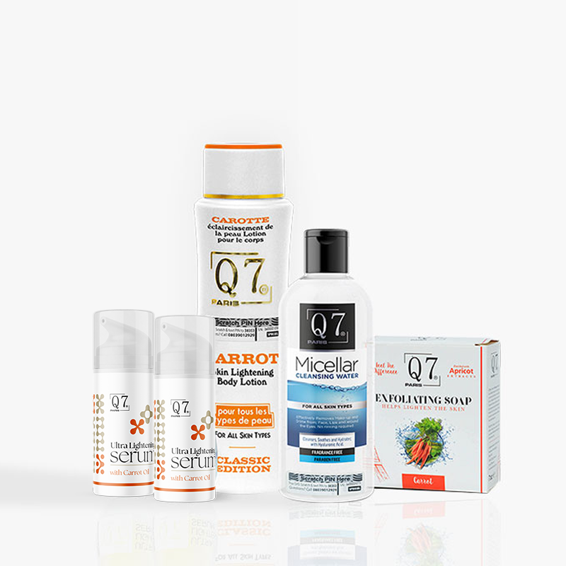 Q7Paris 5-in-1 CLASSIC EDITION – Carrot Skin Lightening Bundle (body-lotions)