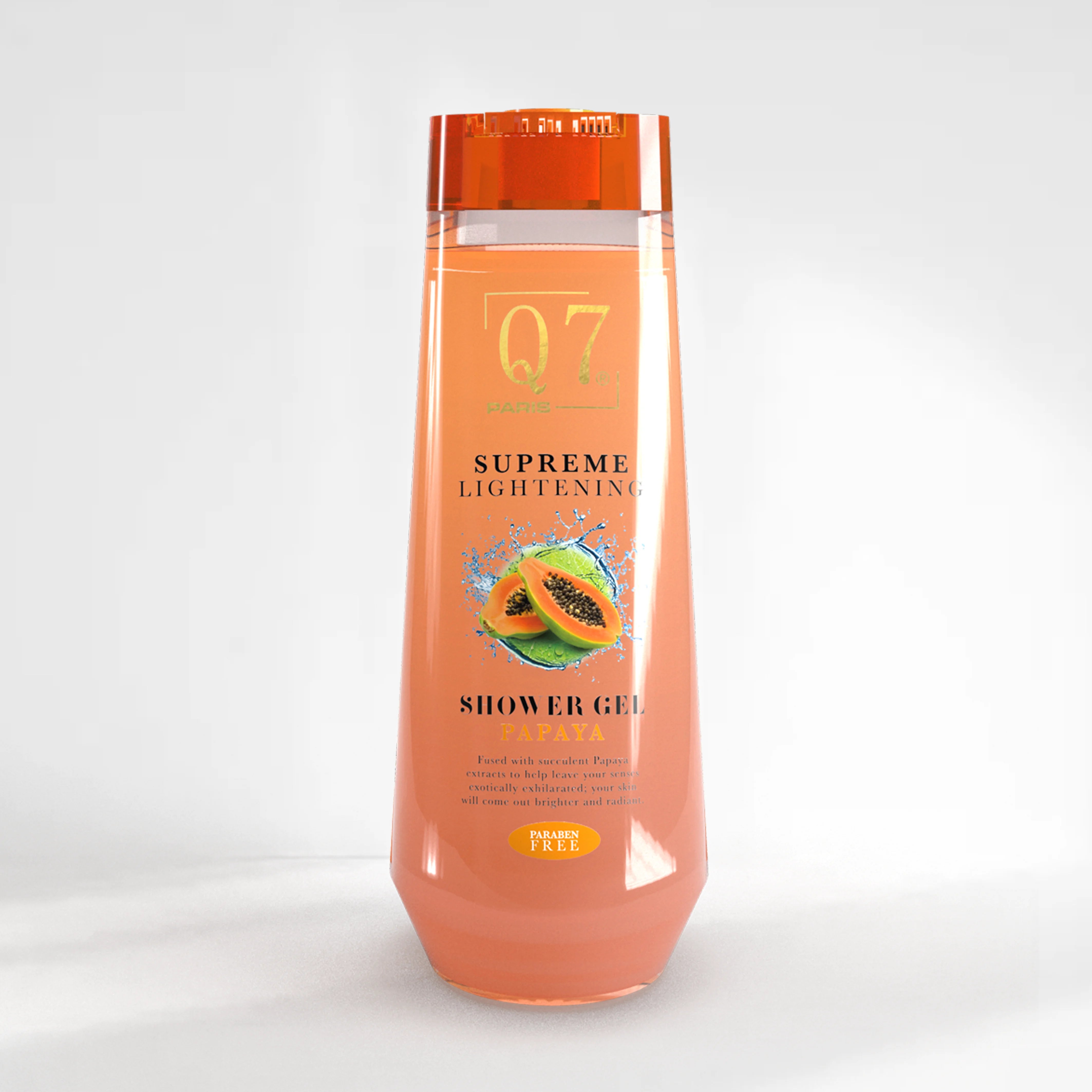 Q7Paris Supreme Lightening Shower Gel: with Licorice and Papaya - 850ml