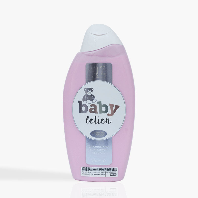 Q7Paris Baby Lotion ('Angel Flower') with VITAMINS and Sunflower Seed Oil - 400ml