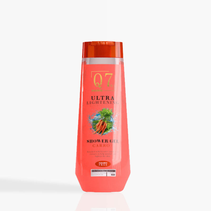 Q7Paris Carrot Ultra-Lightening Shower Gel: With Licorice and Carrot Extract - 850ml