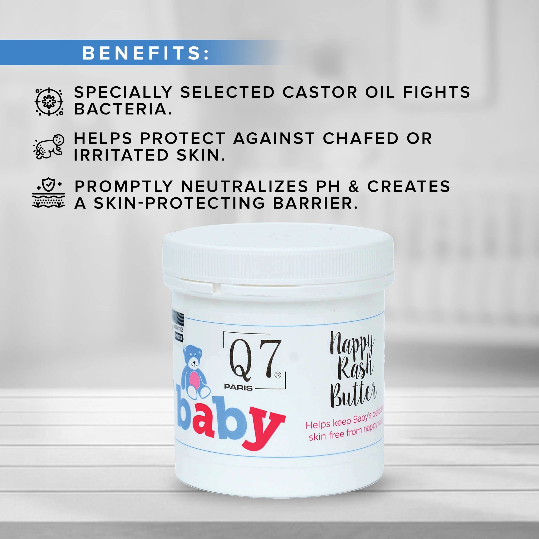 Q7 - Baby Nappy Rash Butter ('Angel Flower'): with Castor Seed Oil - 200ml