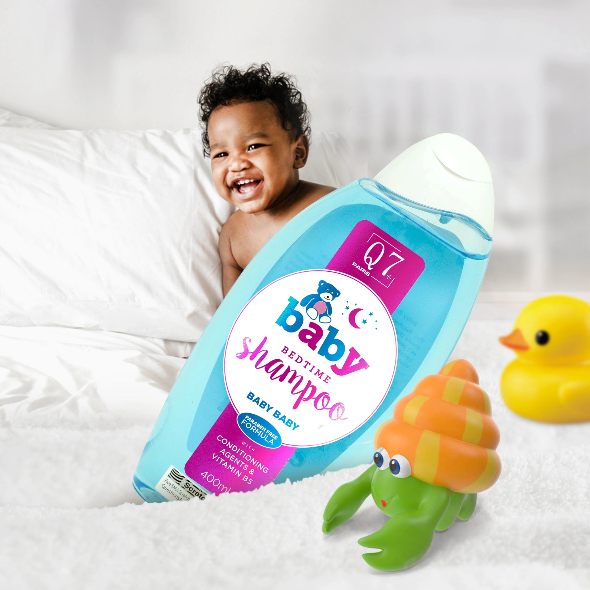 Q7Paris Baby Bedtime Shampoo ('BabyBaby'): with conditioning agents and Vitamin B5 - 400ml