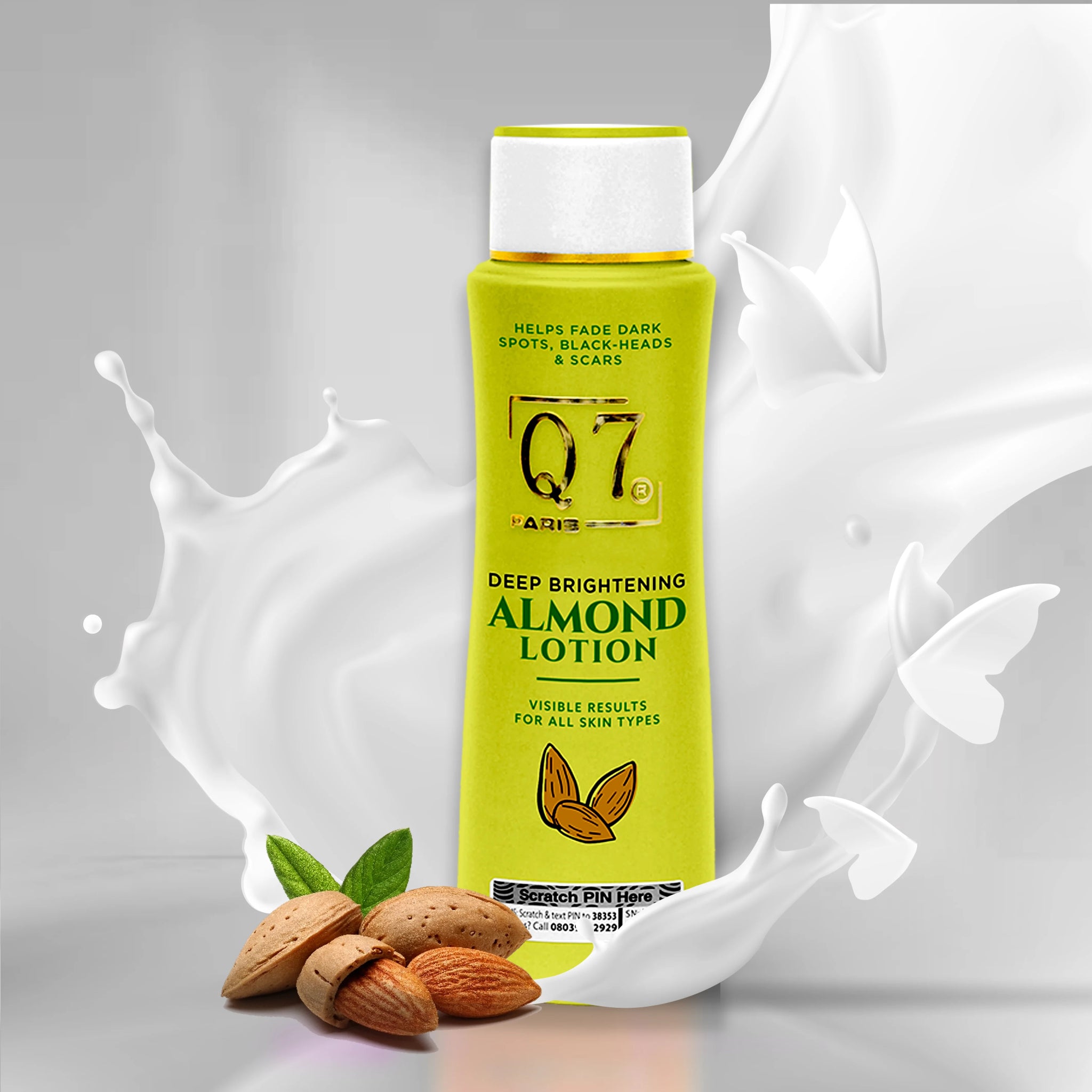 Q7Paris Deep Brightening Almond Lotion – 300ml