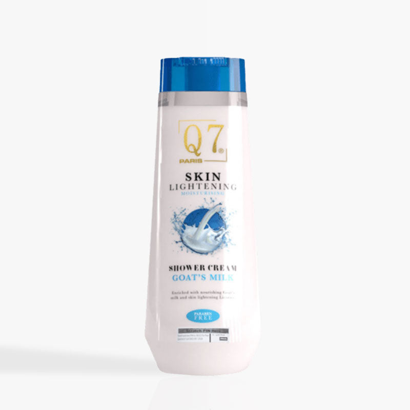 Q7Paris Skin Lightening Premium Shower Cream: with Goat's Milk and Licorice - 850ml